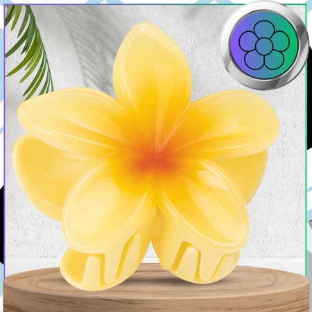 Set de 8 catarame cu clemă pentru falci flori hawaiane