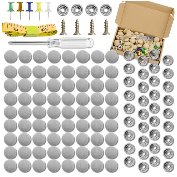 Kit reparatie captuseala auto 80 buc Nituri gri