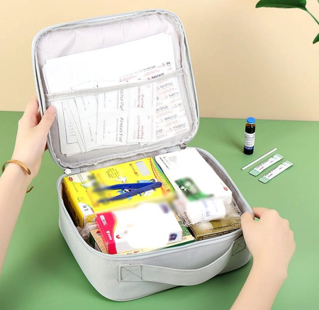 Trusă de prim ajutor, organizator de medicamente, geantă cosmetică medicală de călătorie