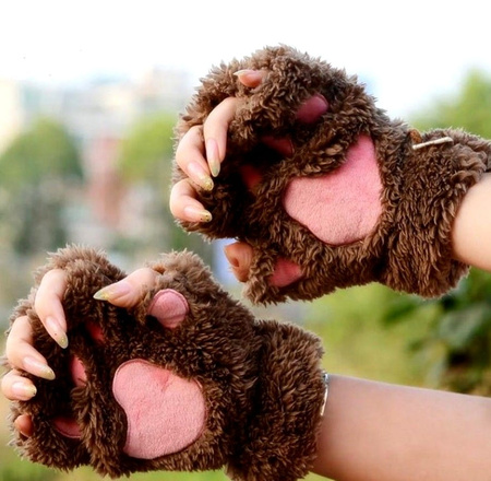 Mănuși de iarnă de damă, mănuși de pluș