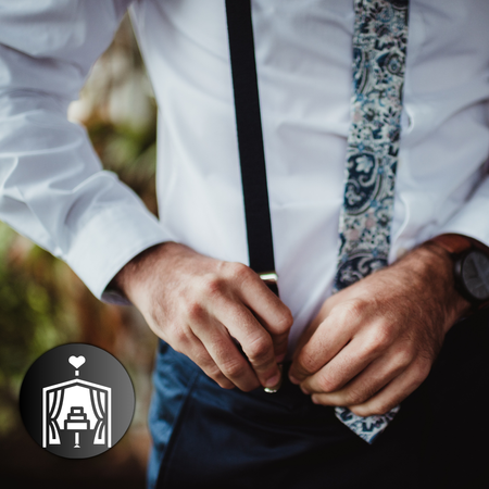 Bretele rezistente pentru pantaloni pentru bărbați de culoare neagră