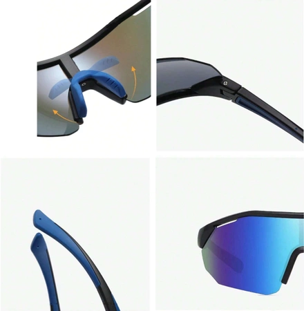 Ochelari de soare sport SLR polarizați mari pentru bărbați
