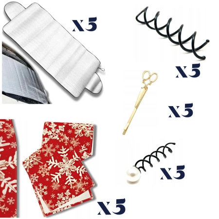 Cutie en-gros cu 105 buc accesorii, mix de 21 modele, accesorii moda