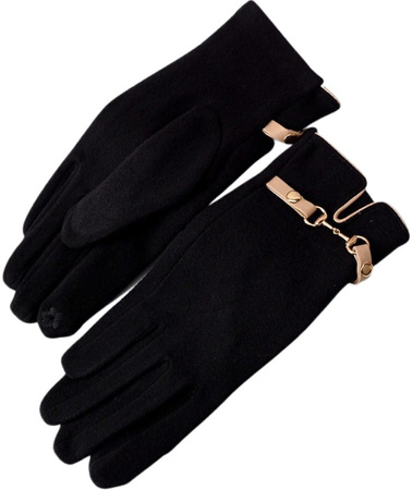 Mănuși touch damă, negre, elegante