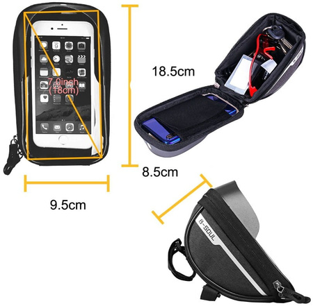 Geantă Sakwa pentru telefon pentru biciclete impermeabilă