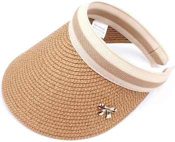 Straw Cap Parasolar cu vizor