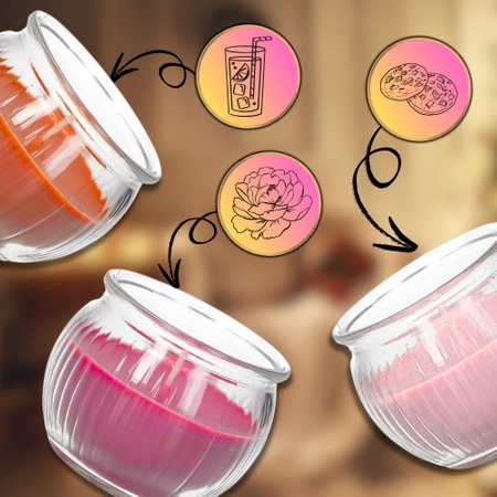 Set 6 lumanari parfumate lumanare biscuiti bujor cu fructe