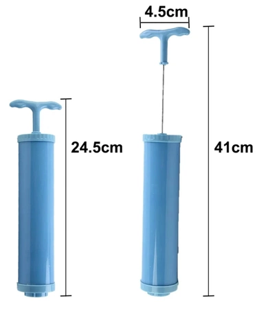 Pompă pentru ambalarea în vid a hainelor reutilizabile