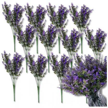 Flori artificiale violet 12buc lavandă buchet decorativ