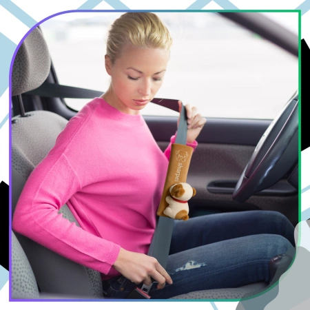 Husă centură de siguranță câine de pluș pentru copii