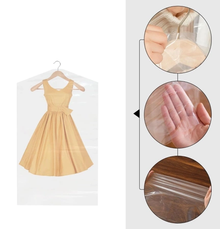 Set 2 piese huse haine, organizator dulap impermeabil