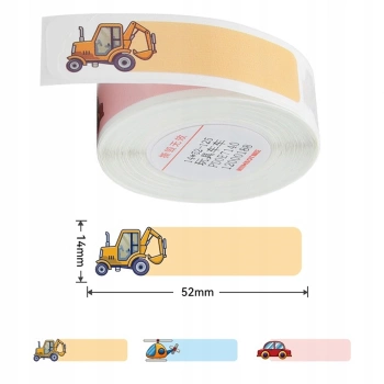 Etichete termice NIIMBOT Autocolante 14x52mm 125 buc vehicule
