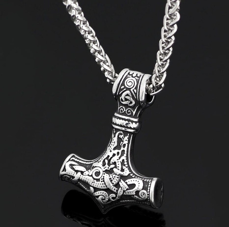 Colier cu ciocan pentru bărbați din argint THOR MJOLNIR CELTIC