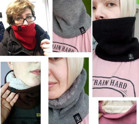 Eșarfă de iarnă izolată de culoare bej