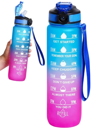 Sticlă 1000ml sport băutură sticlă de apă robust PC plastic