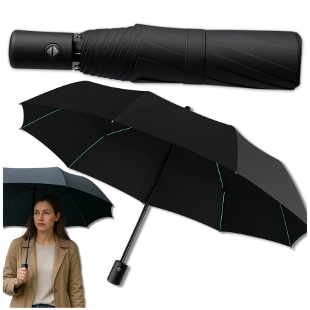 Umbrela pliabila BLACK umbrela automata ANTI-UV