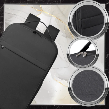 Rucsac negru pentru cabina de bagaje de mana de calatorie cu avionul BAD&BAGS rezistent la apa