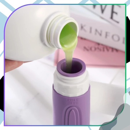 Set de 4 sticle de călătorie reutilizabile de 90 ml