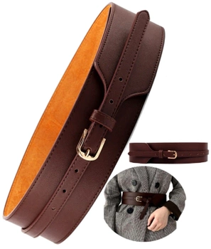 Corset de dama din piele cu centura larga