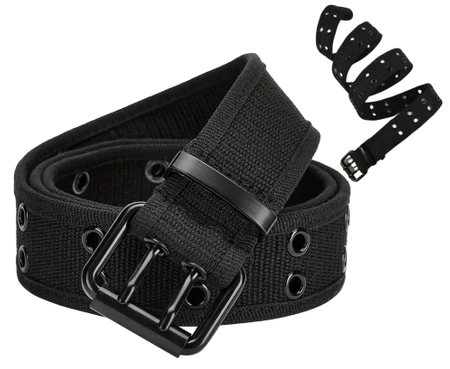 Centura militara, centura tactica cu catarama dubla, neagra