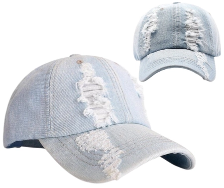 Baseball cap denim cu frecat all-rounder