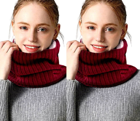 Încălzitor pentru gât, eșarfă de iarnă izolată