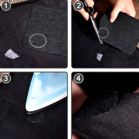Set de 5 bucăți de plasturi de călcat pentru blugi THERMO PATCH