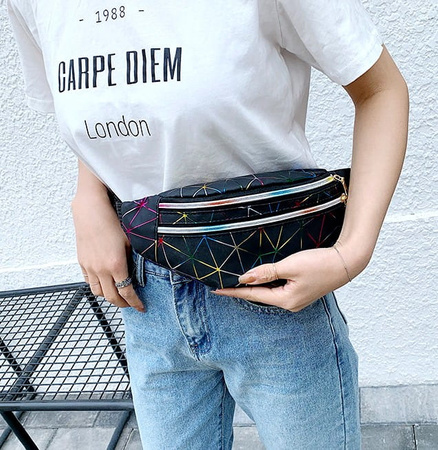 Geantă geometrică pentru șold, reflectorizantă