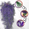 Flori artificiale de salcie decorative suspendate, 3 buc, cățărare violet