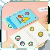 Autocolante colorate pe rola de 500 buc. animale sălbatice DIY pentru copii