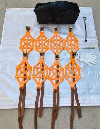 Lanturi antiderapante pentru zapada, set de 8 cu geanta pentru 2-4 roti