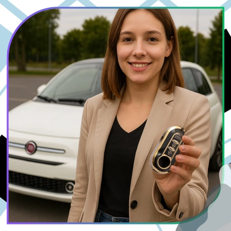 Husă din silicon pentru cheie POKROWIEC Fiat 500 Bravo Iveco Eurocargo