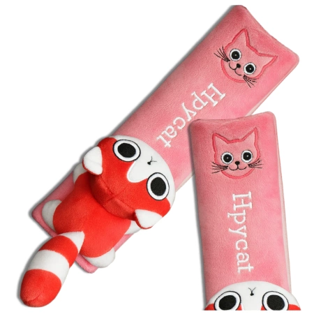 Husă de centură de siguranță pentru pisici, din pluș, pentru copii