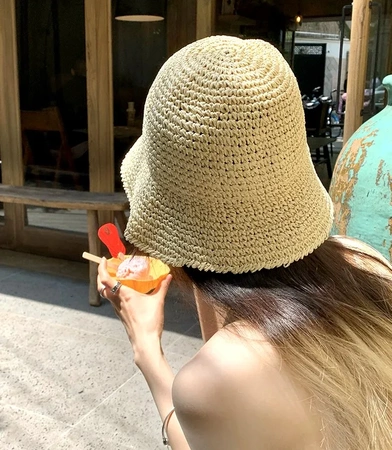 PĂLĂRIE DE PESCUIT CU GALEȚĂ Pălărie de plajă pentru femei