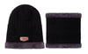 Set barbati: palarie + tunel izolat, negru