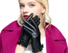Manusi de dama piele touch, negre, elegante, calduroase