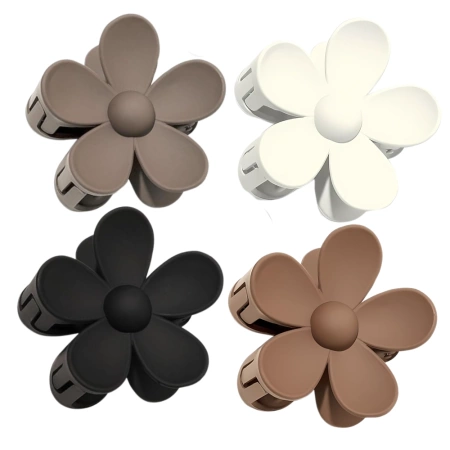 Agrafă de păr, floare mare, set de 4