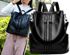 RUCSAC SCOALA ELEGANT NEGRU DAMA PIELE