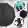 Umbrelă NEAGRĂUmbrelă pliabilă automată anti-UVÎntărită