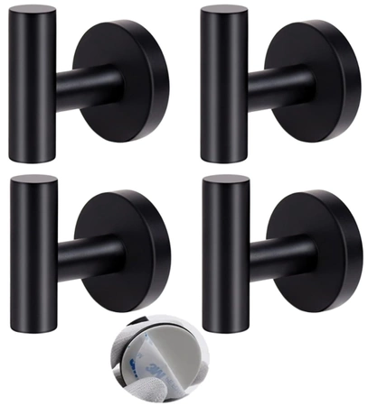Baie cârlige set 4pcs negru LOFT hol