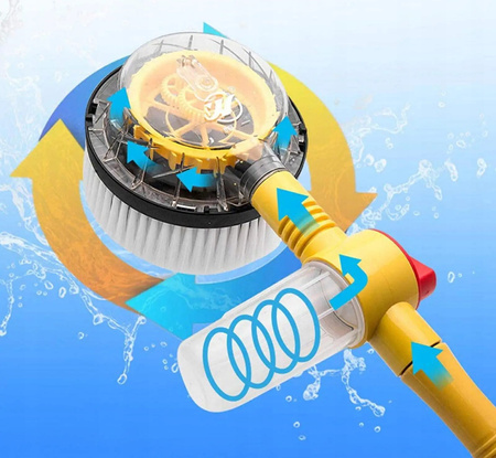 Mașină de spălat perie, rotativă cu dozator de lichid și furtun de 5m