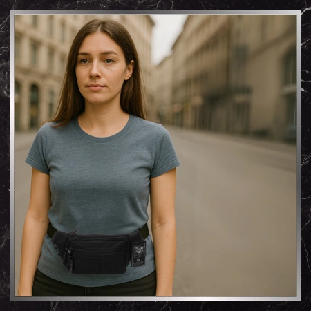 Geantă neagră impermeabilă pentru bărbați BAD&BAGS