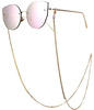 Lant de ochelari elegant auriu cu zirconi decorativi