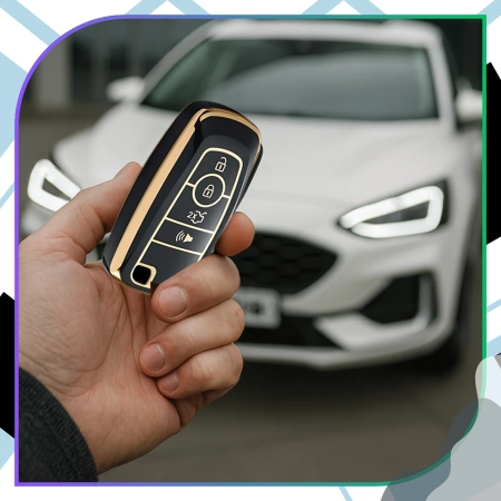 HUSĂ Etui din silicon pentru cheie Ford Focus Kuga Mondeo