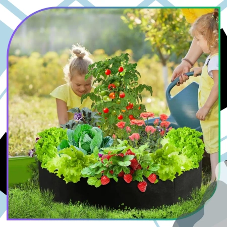 SAC mare de plantare ghiveci rotund 90 x 30 cm