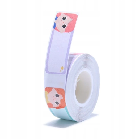 Etichete termice NIIMBOT 14x40mm fețe zâmbete 155 bucăți caractere