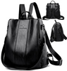 Rucsac elegant de dama din piele neagra pentru scoala