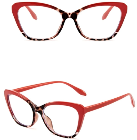 Ochelari eleganti roz clari cu antireflex pentru pisici