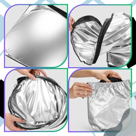 Parasolar pliabil pentru parbrizul frontal al mașinii.