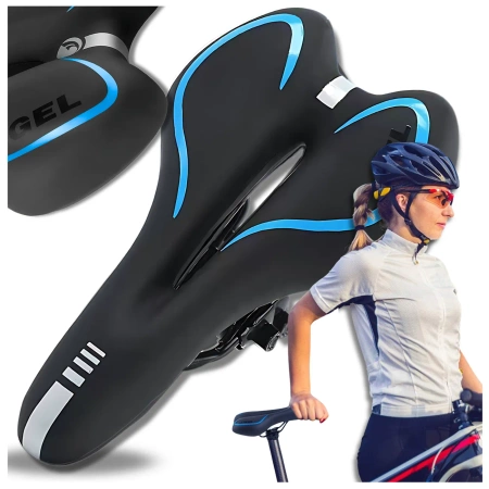 Scaun de șa de bicicletă confortabil, rezistent la apă, flexibil, care absoarbe șocurile